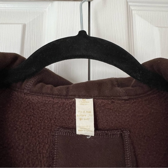 Lululemon Chocolate Brown Scuba Full-Zip Hoodie Size 4 - Picture 16 of 16